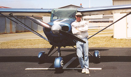 Blue and I at the Brookings airport in Oregon