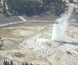 Old Faithful from the air
